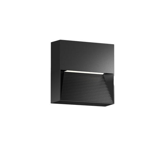 LED Step Light Exterior Surface Mounted 8w 70D Beam Size:180x180x40mm Black IP65