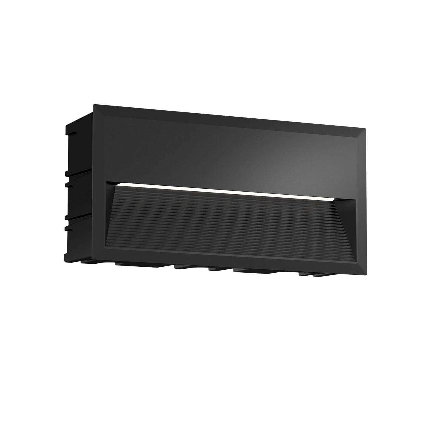 LED Step Light Exterior Recessed 10w 70D Beam Size:271x135x78mm Cutting:266x130x78 Blk IP65