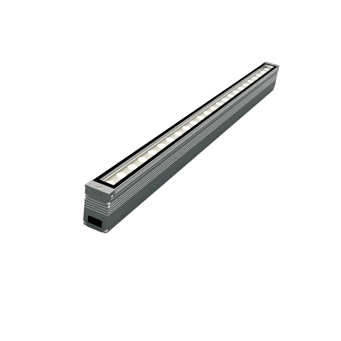 Inground Linear Flood Light 28w DC24V 3K 30D Beam Size: 1000x50x86.5mm Silver IP67